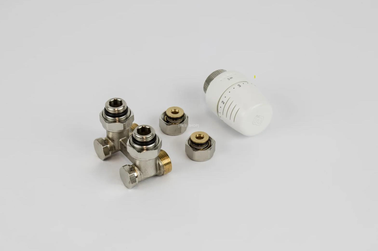 Begetube Radiatorset met H-stuk muuraansl. 1/2 - M24x16/2 b